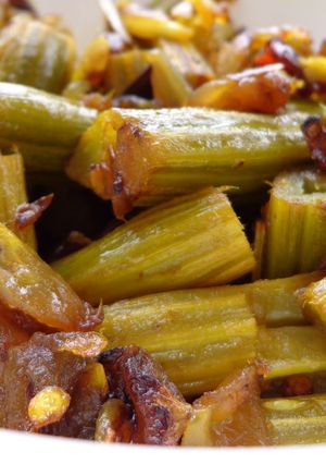 A picture of Drumsticks- Shallots fry.