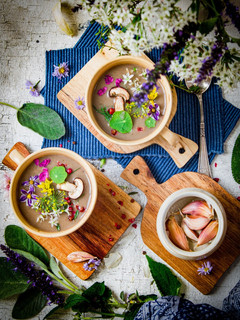 Zucchini-Champignons-Cremesuppe Rezepthauptbild
