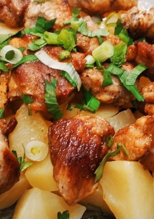 Фото Картофель с мясом по-домашнему.