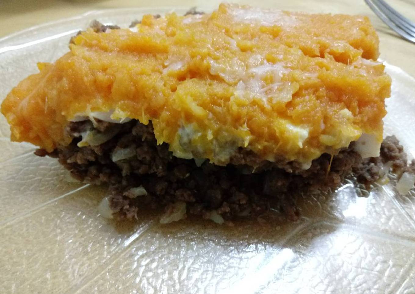 Pastel de calabaza relleno de carne de soja 😍