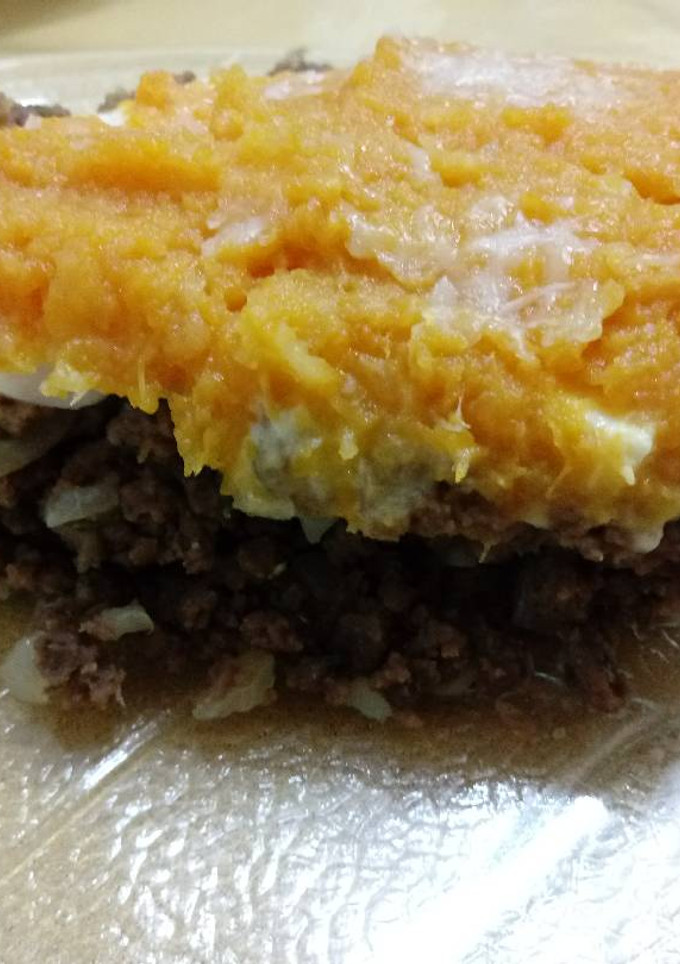 Una foto de Pastel de calabaza relleno de carne de soja 😍