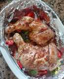 Delicioso pollo al horno