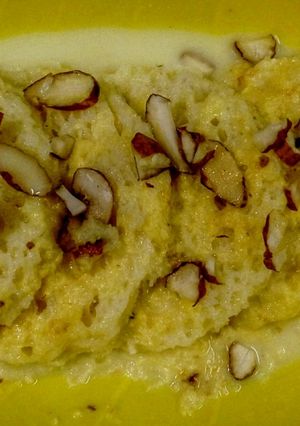 A picture of Bread Rasmalai.