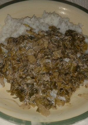 A picture of Coconut spinach.