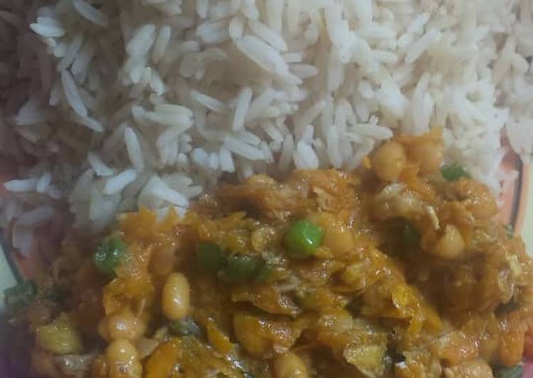 Recipe of Quick Rice and veg