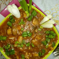 A picture of Mushroom corn manchurian.