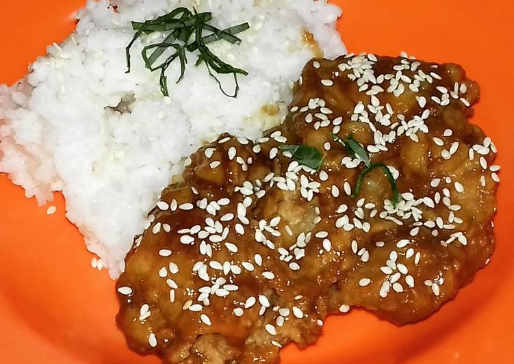 Cara Menyiapkan Chicken sauce garlic and brown sugar (ayam sauce bawang dan gula merah) Lezat