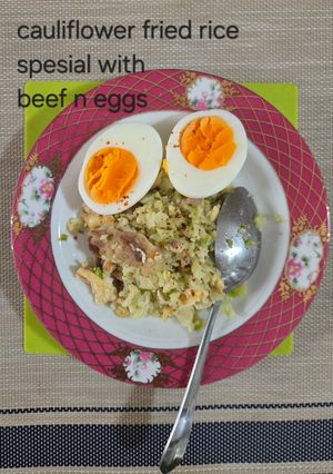 Foto resep Cauliflower rice #Nasi palsu dari kembang kol