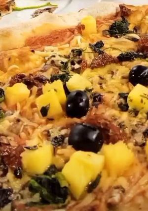 Foto de Pizza de Bacon e Anánas