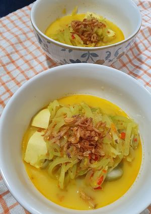Foto resep Lontong sayur labu siam / jangan manisah