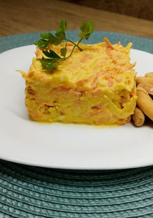 Una foto de Ensalada de tallos de brócoli con lactonesa