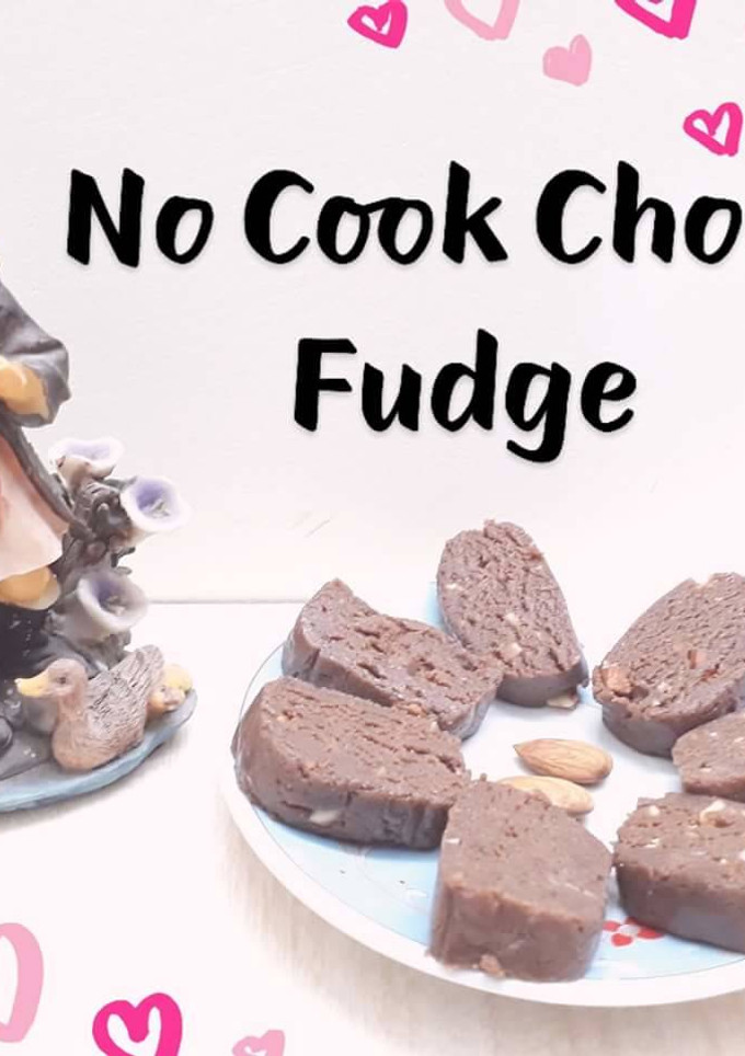 சாகோ ஃபட்ஜ்/Choco Fudge(சமைக்காத) செய்முறை முக்கிய புகைப்படம்