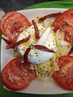 Una foto de Burrata deliciosa