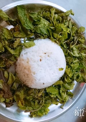 A picture of Jeera rice for kids.