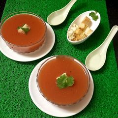 Tomato soup A picture of Tomato soup.