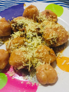 Una foto de Ñoquis de remolacha y papas rellenos