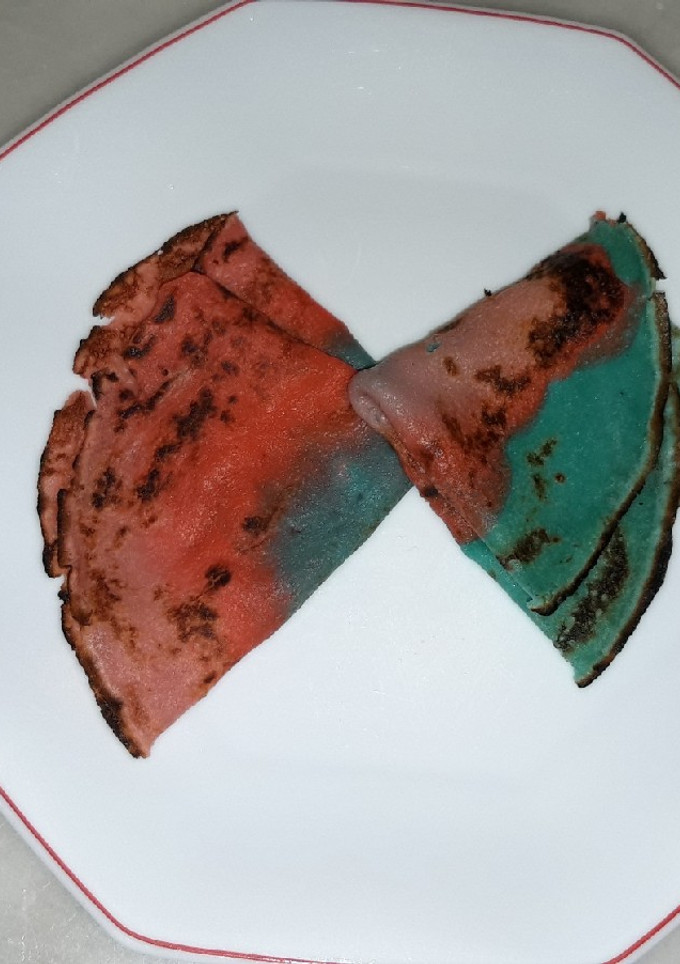 Una foto de Crepes de colores