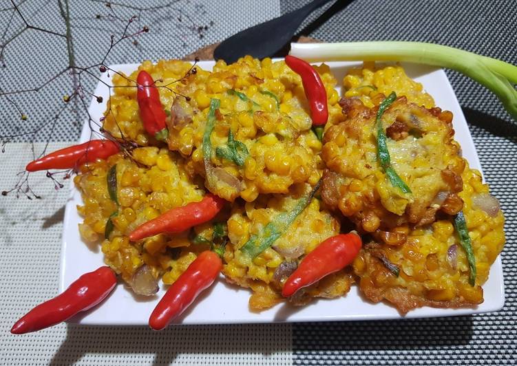 Resep Baru Bakwan Jagung Komplit(+ Udang&amp;amp; Bawang) Sedap Nikmat