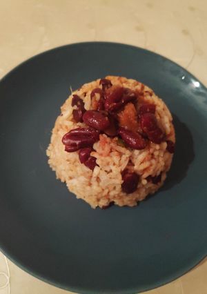 A picture of Rajma Rice 😋.
