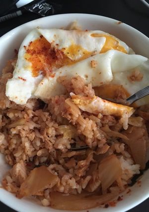 Foto resep Tuna Kimchi Fried Rice