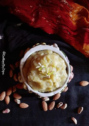 A picture of Double Potato Halwa.