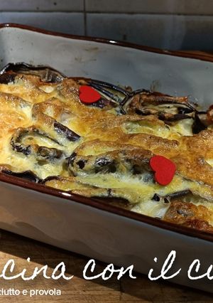 Foto di Barchette di melanzane con prosciutto e provola