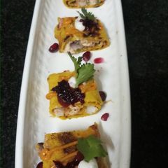 A picture of Besan Cheese Roulade.