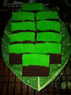 Foto resep Bolu Pandan Coklat Kukus