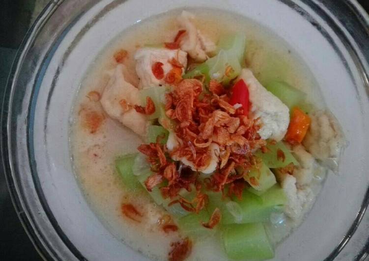 Cara Gampang Menyiapkan Lodeh Labu Siam Tahu (sederhana) yang Menggugah Selera