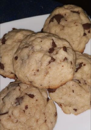 Una foto de Galletas fáciles con chispas de chocolate