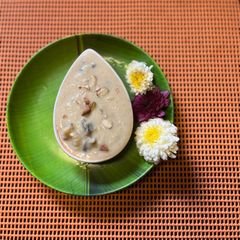 A picture of Moong dal payesh (healthy and delicious sweet).