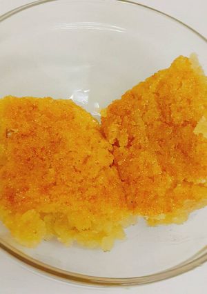 A picture of Basbousa.
