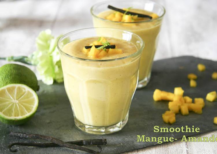 La Meilleur Recette De Smoothie mangue - amande