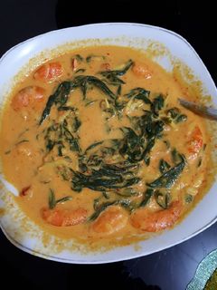 Foto resep Gulai udang daun singkong