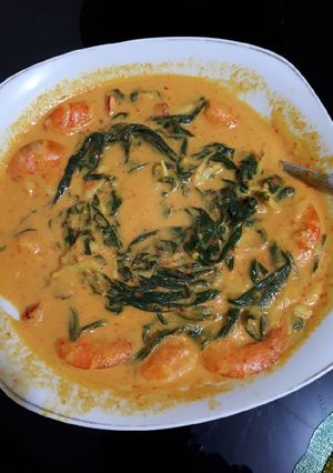 Foto resep Gulai udang daun singkong