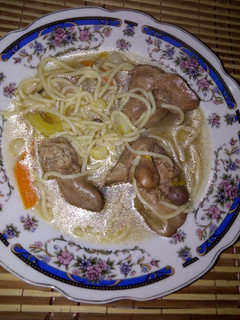 Una foto de Sopa de hígado de pollo