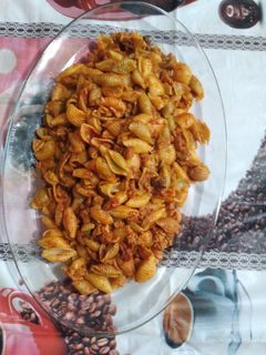 عکسی از دستور ماکارونی صدفی 😋😋😋