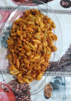 عکسی از دستور ماکارونی صدفی 😋😋😋