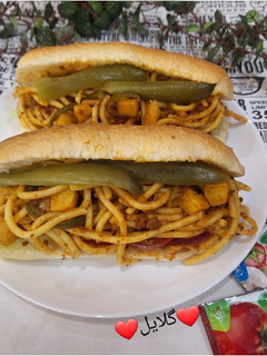 عکسی از دستور ساندویچ ماکارونی 😋