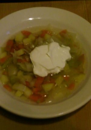 Una foto de Sopa rápida de col y más... un secreto