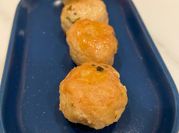 Una foto di polpette macinato di tacchino