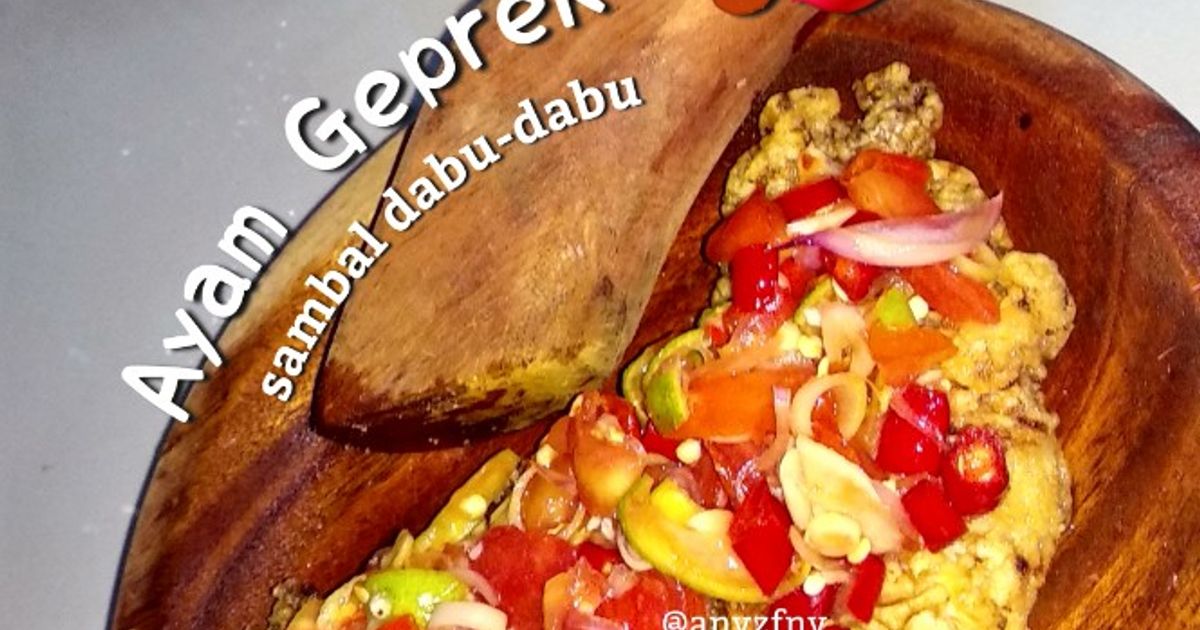 1. 🍗🌶️ Ayam Geprek Sambel Dabu-dabu Endulsss ~