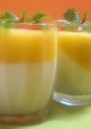 A picture of Mango Panna Cotta.
