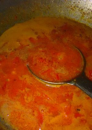 A picture of Tomato curry.