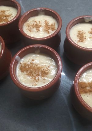 Una foto de Flan de plátano