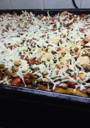 عکسی از دستور پیتزا ¦pizza 🍕