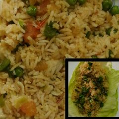 A picture of Leftover rice Tadka.