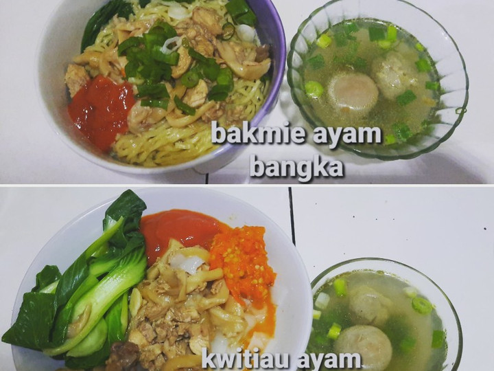 Resep Bakmi ayam jamur bangka Sederhana Dan Enak