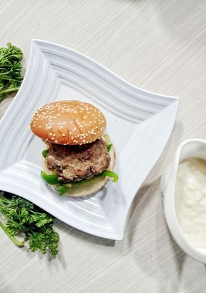 Foto resep Philly Cheese Steak Burger