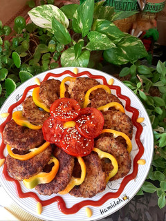 عکسی از دستور کباب شامی (بوقلمون+شترمرغ) 😋